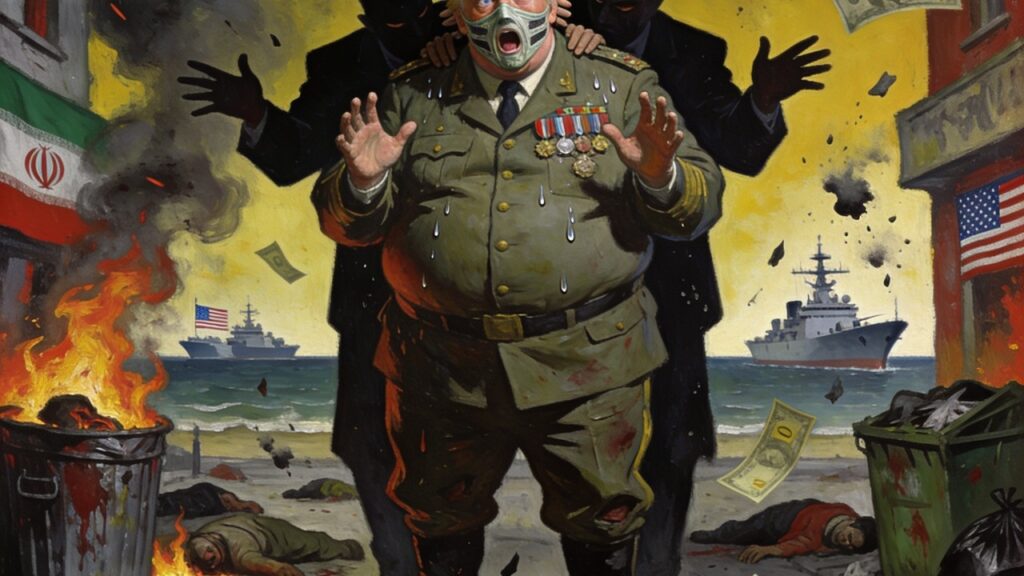 Cover illustration for the article America, Wake Up: Your Government Ran a Terror Campaign in Iran Last Month