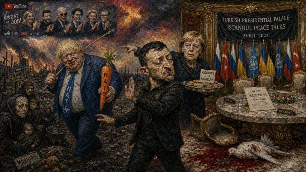 Nuland and Johnson to Zelensky: "Anything but peace. We will provoke the Russians on your soil. Be President Z. Loot at will. Get rich"