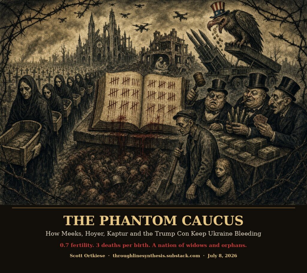 Cover illustration for the article The Phantom Caucus: Why the Ukraine War Lobby is Losing the Midterms Before a Single Vote is Cast