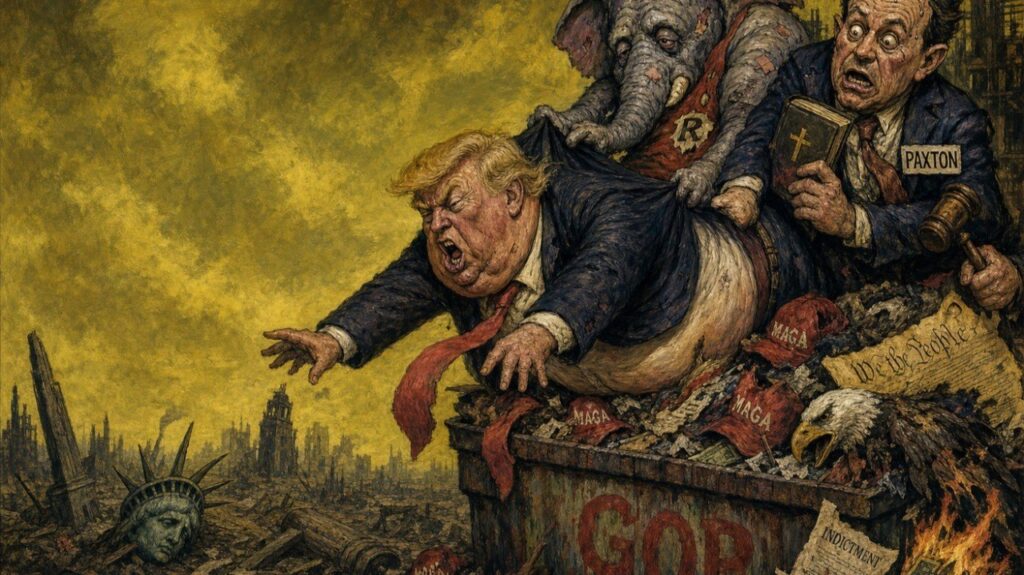 How could a better script be written for Trump to define himself as ignorant trash?