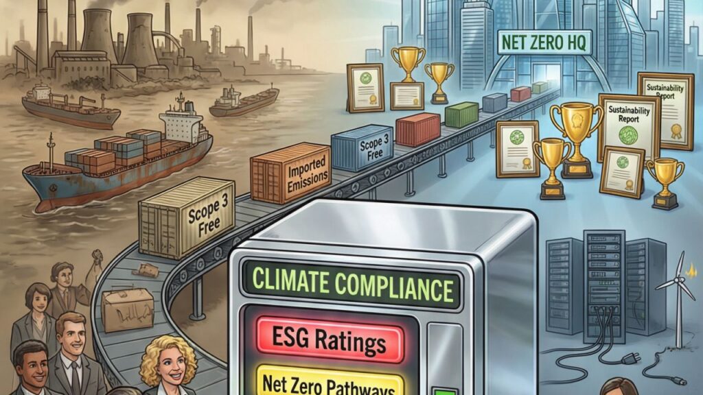Cover illustration for the article The Climate Change Movement and Its Unsustainable Energy Ecosystem