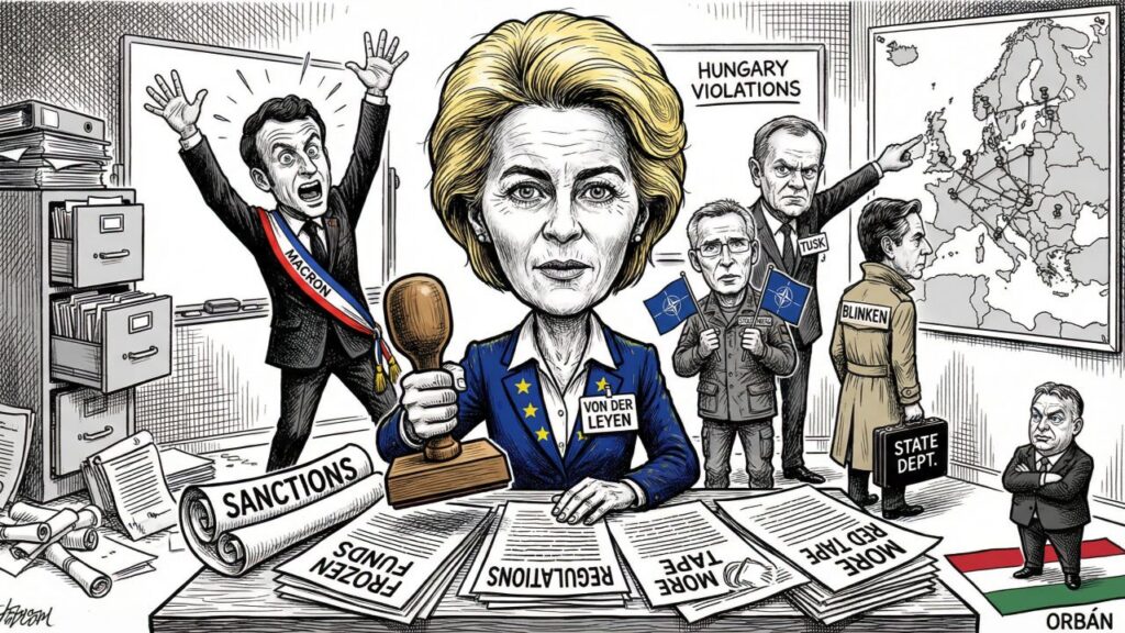 Cover illustration for the article ORBÁN WAS RIGHT: WESTERN MEDDLING MADE UKRAINE WAR INEVITABLE