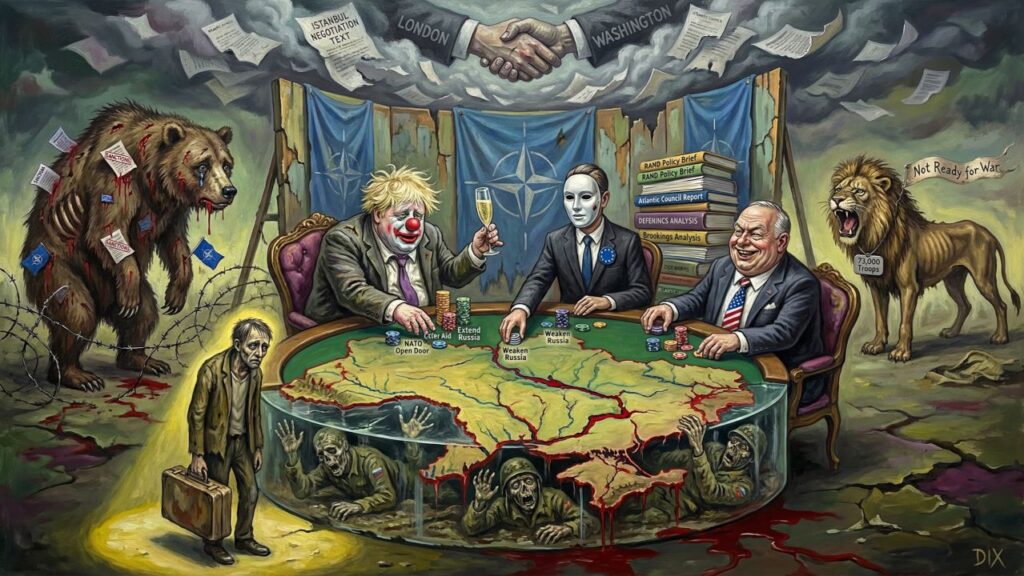 Cover illustration for the article Hate Mail, Tripwires, and the Manufactured Amnesia of Western Virtue Regarding Ukraine