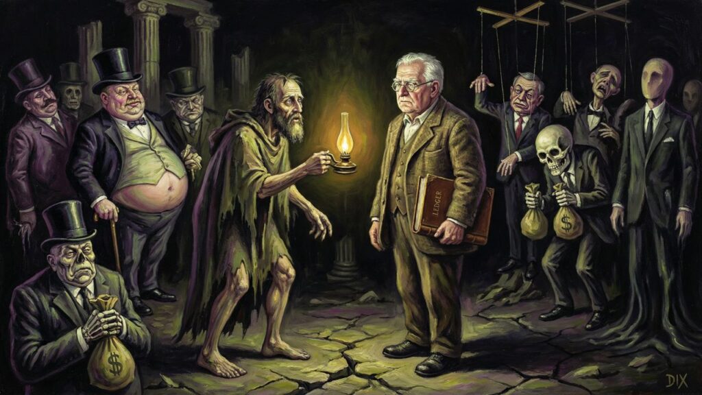 Cover illustration for the article Part 2: The Rentier's Republic of America