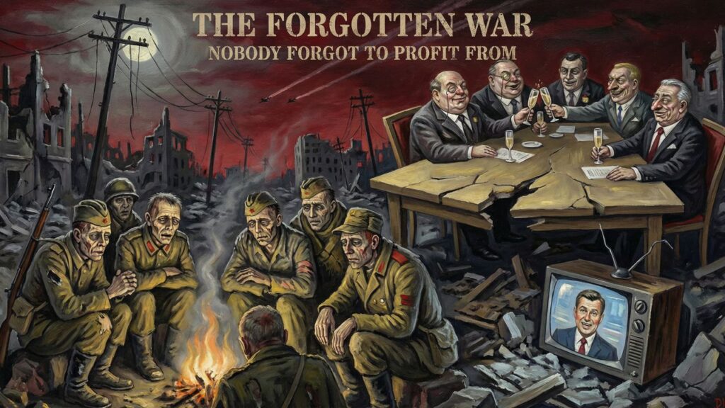 Cover illustration for the article Ukraine War Update February 2026: The Forgotten War Nobody Forgot to Invoice