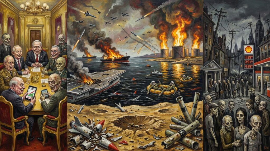 Cover illustration for the article Anatomy of a Blunder: The U.S.-Israeli War on Iran Through Eleven Expert Lenses