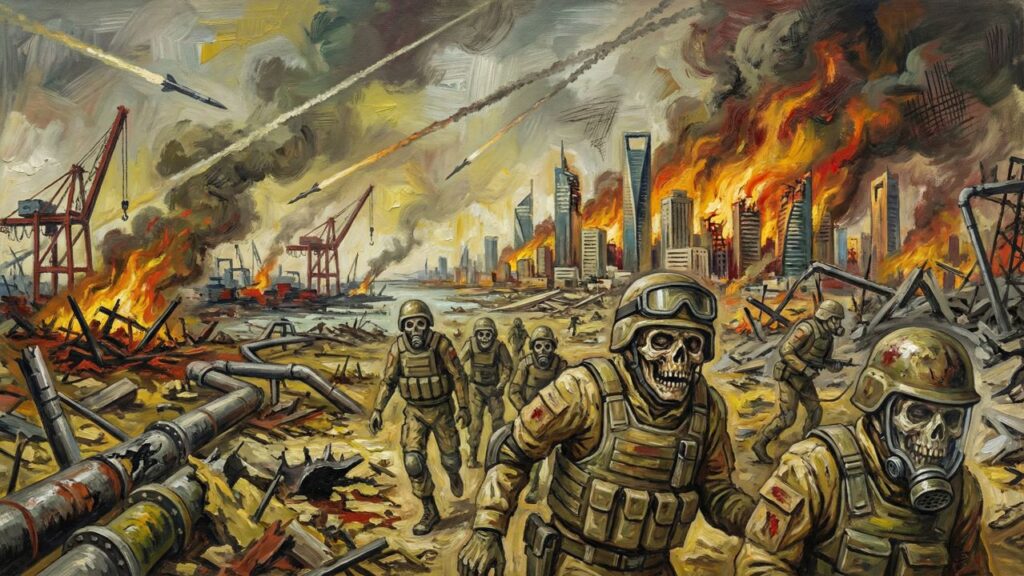 Cover illustration for the article What Day Three of the Iran Conflict Tells Us That Cable News Won't