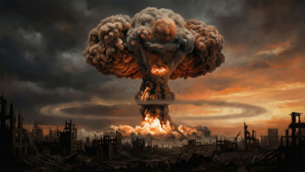Cover illustration for the article The Nuclear Abyss: Theodore Postol’s Warning for Israel and Iran